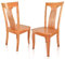 VAKON SALON - Esszimmerstühle 6er Set aus Kirschbaumholz, Holzstuhl, Küchenstuhl aus Massivholz bis 150 kg - Design 802 - Naturholz