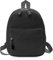 WisePoint Mini Rucksack Damen, Nylon Klein Rucksäcke für Frauen und Mädchen, Kleiner Rucksack Damen mit Reißverschlüssen Kleine Rucksäcke für Reisen, Einkaufen, Dating (schwarz)