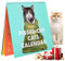 Katzenkalender 2025, Lustiger Katzenkalender 2025 Wandkalender, Katzenkalender Tischkalender, Verärgerter Katzen Kalender, Angry Cat Wandkalender Familienplaner Dekorativer Kreativer Tischkalender