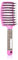 Haarbürste ohne Ziepen, Extensions Bürste mit Aufhängeloch Damen, Haarbürste Wildschweinborsten für trockenes/nasses/lockiges/glattes Haare, Pink