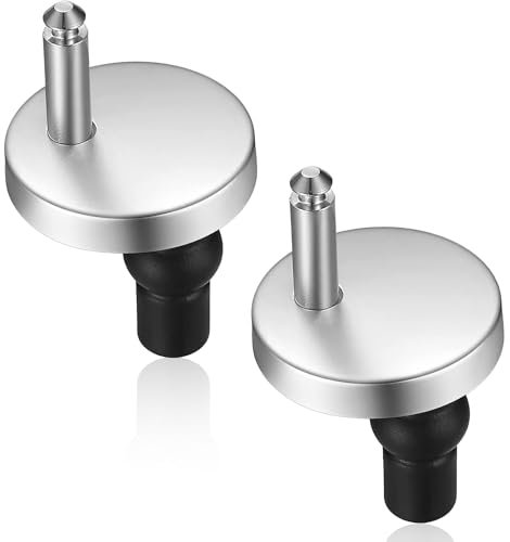 Momowin 2 Pezzi Fissaggio Tavoletta WC, Cerniere Inox Tavoletta WC, Viti Fissaggio WC, Viti per Sedile del Water, Cerniera per Copriwater Fissaggio