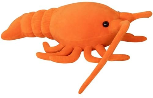 KUKUShining Süßes Hummer Plüschtier, Realistisch Perfekt Weich Kuschelig Spielbegleiter Plüschkissen Kindergeburtstag (68cm/26.77in)