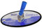 F Fityle Drywall Pole Sander Manual Hand Wall Sander 360 Degree Rotary Round Drywall Polishing Sanding Tool for Painting Projects, Blue