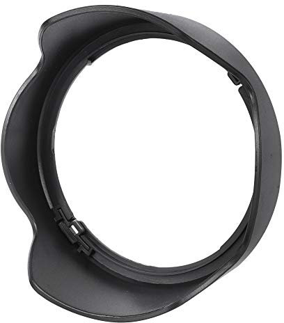 Qukaim EW73C Gegenlichtblende aus Kunststoff, schwarz, für EFS 10-18 mm f/4.5-5.6 Objektiv, leichtes Design, schützt vor Blendlicht und Geisterbildern, kompatibel mit Canon