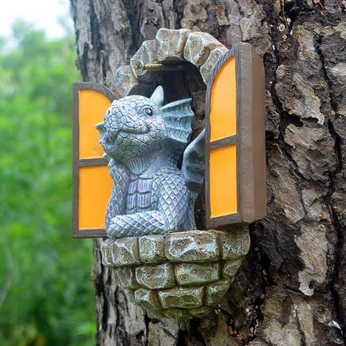 Gartendekorationen für den Außenbereich, Gartendekoration, Statuen, Wandkunst, Zaundekoration, Gartenzwerge, lustige Geschenke für Mütter