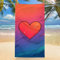 Strandtuch Rosa Mikrofaser Handtuch Liebe Strandhandtuch XXL 80x160 cm mit Tasche Sandfrei Schnelltrocknendes Ultra Saugfähig Strand Zubehör Strand Handtuch für Reise Urlaub Schwimmen -zpg2506D8