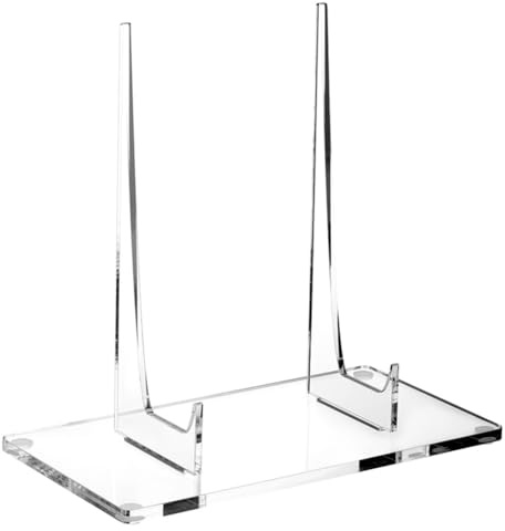 Osmond Acrylic Book Stand Clear Easel Stand for Display Plate Postcard Picture Display Holder for Picture Book Decorative Plate