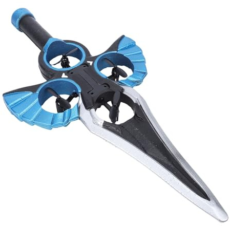 VELATEMOR Fliegendes Schwertspielzeug, Wind-RC-Drohne mit Mehrfarbigen LED-Lichtern, Start und Landung mit Einer Taste, Ferngesteuertes RC-Flugzeug für Anfänger, Kinder und Erwachsene (Blue)