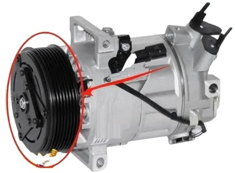 A/C AC compresor de aire acondicionado polea de embrague electromagnético VCS14EC 7PK Compatible con Renault Clio CAPTUR 92600-0217R 92600-4183R