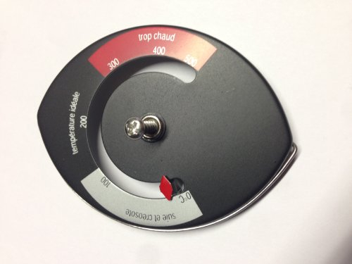 Magnetisches Thermometer (Bimetall) Ofenthermometer für Ofenrohr