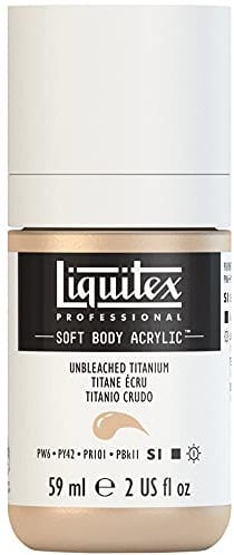 Liquitex Acrylic Paint, Unbleached Titanium, 59 ml (Pack of 1)