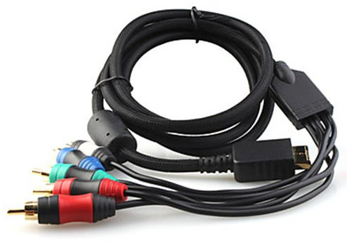Generic Component AV cavo per PlayStation 3 PS3 colore nero