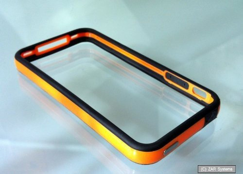 Galeli G- IPPU-06 Bumper für Apple iPhone 4/4S orange/schwarz