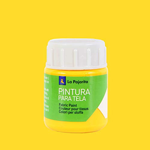 Pintura para tela la pajarita amarillo real 25 ml