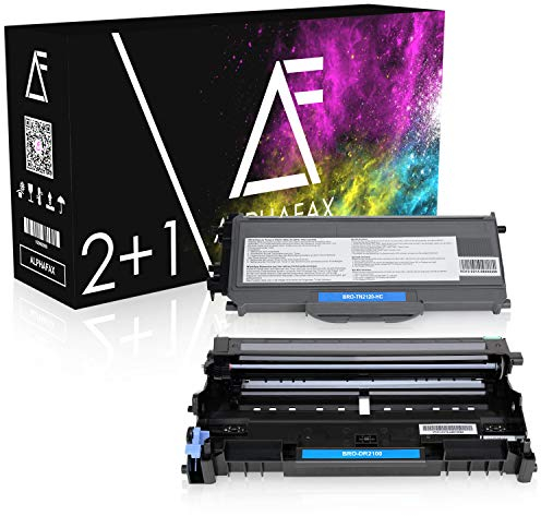 Alphafax 2 Toner mit Trommel kompatibel für Brother TN-2120 DR-2100 DCP-7030 7040 7045 N HL-2140 2150 2170 N NR W WR MFC-7320 7340 7440 7840 W N