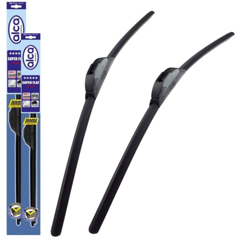Fits Mini Models 2006 To 2012 Alca Germany Super Flat Wiper Blades Front Replacement ASF1819H