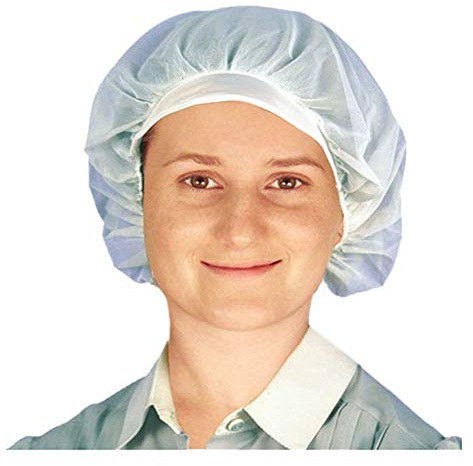 Garcia de Pou 10 Einheit Mob Cap Nylon Peak im Karton, 25 x 23 cm, Polyester, Weiß, 30 x 30 x 30 cm