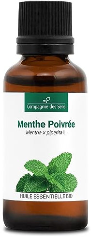 MENTHE POIVRÉE (Mentha piperita) BIO - 30mL - Huile Essentielle de Qualité Premium - 100% Pure, Naturelle, garantie ChromaCert® - Chémotypée & Intégrale