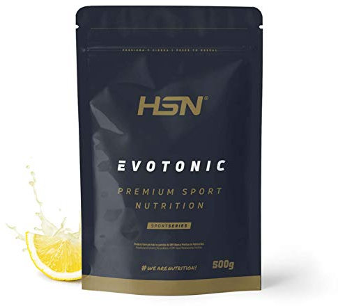 HSN Bebida Isotónica en Polvo Evotonic | Limón 500g = 14 Servicios | 4 Fuentes de Carbohidratos + Electrolitos + Proteína Hidrolizada (PeptoPro®) + BCAAs | No-GMO, Vegetariano, Sin Gluten