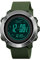 FeiWen Outdoor Militare Digitali Sportivi Bussola Orologio Multifunzione LED Pedometro Calorie Altimetro Pressione Doppio Tempo Orologi da Polso e Gomma Banda (Verde 2)