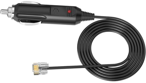 Radar Detector DC Power Cord for Escort Valentine One V1 Beltronics Uniden | Escort Passport 9500ix 9500i 8500x50 Solo S2 S3 Radar Detectors Replacement Power Adapter (6 ft Cable)