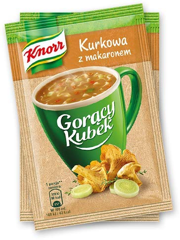 Knorr Goracy Kubek Chanterelle Soup Kurkowa - Instant Mug 5 x 14 g Hot Cup Quick Instant Soup