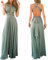 Infinity Kleid inklusive Bandeau Top, Ballkleid Brautjungfernkleid Gr. 42-48 viele Farben Wickelkleid lang, 70 Verschiedene Wickelarten Brautkleid, Bridesmaid, one Size, Stretch (Türkis, 2 (42-48))