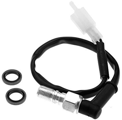 Create idea Hydraulic Brake Pressure Light Switch Banjo Bolt Brake Light Switch with 2 Washers Compatible with Suzuki Motorcycle Motorbike