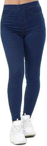 UC Womens Ex High Street Brand High Waisted Denim Jeggings Ladies Skinny Fit Ankle Jeans