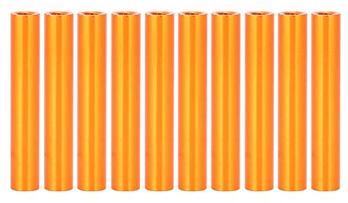 Hyuduo Abstandshalter für runde Abstandshalter, 10 STK. M3 x 30 mm Aluminium-Bolzenbefestigungsstangen für Flugzeuge, Quadcopter, Orange