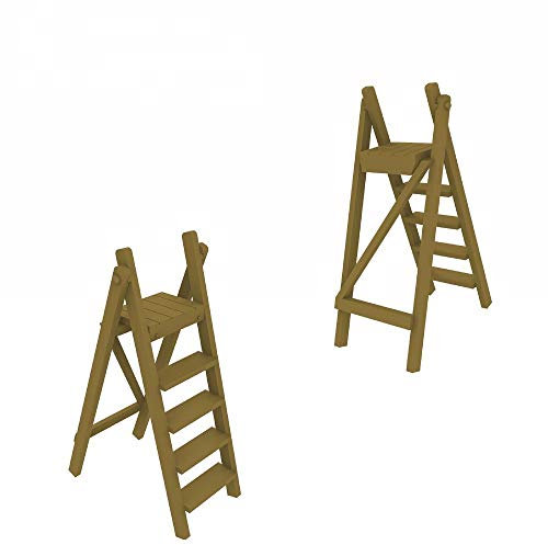 KILOKITS 1/35 5-Pack Plastic Folding Step Ladder Miniature Model Kits for Interior Furniture Layout Diorama Building Accessories