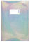 HERMA 19473 Heftumschläge A4 Glamour Silber, 10 Stück, Hefthüllen mit Beschriftungsetikett aus strapazierfähiger & abwischbarer holografischer Polypropylen-Folie, Heftschoner für Schulhefte, farbig