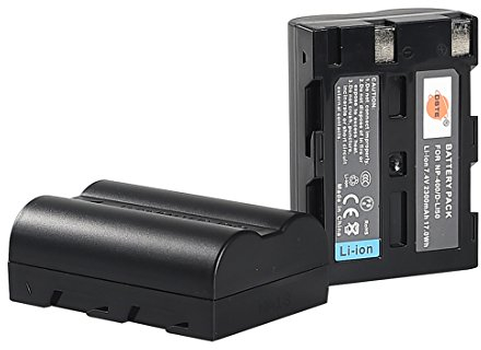 DSTE 2pcs D-LI50 NP-400 Batterie et Chargeur Compatible avec Pentax K10, K10D GP, K10D Grand Prix, K20D