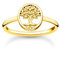 THOMAS SABO Ring Tree of Love mit Steinen vergoldetes Silber TR2375-414-14-50