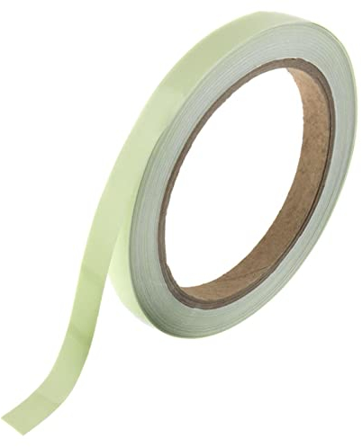 10m fluorescente Nastro adesivo 15mm Verde luminescente neon Pellicola fluorescente Nastro di marcatura al fosforo