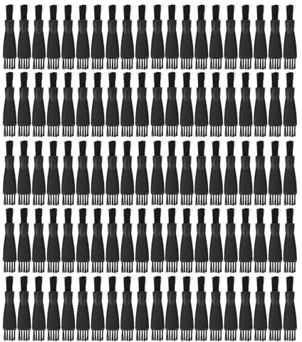 Agatige 100 Pcs Shaver Brush, Mens Electric Shaver Cleaning Brush Razor Cleaner Brush Set, Double Sided Trimmer Clipper Brush Cleaner for Removing Beard Debris and Dust