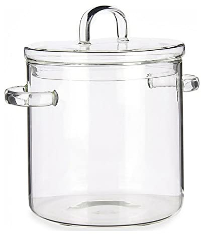 Olla con Tapa Vidrio de Borosilicato Transparente (15,3 x 19,5 x 21 cm)