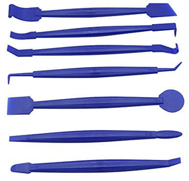 Vinylfolien-Werkzeug-Set,7 in 1 Micro Magnet Mini Rakel Set mit Unterschiedliche Härte zum Folie Kante Verschluss Steck für Autofolie Tönungsfolie Fensterfolie Werkzeug