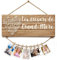 Cadre Photos en Bois à Suspendre | Idée Cadeau Unique et personnalisé pour Fête des Grands-Mères | Accrochez Vos Plus Belles Photos et Cartes Postales | Décoration Maison | OriginalCup®
