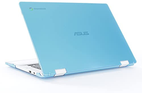 mCover Case ONLY Compatible with 2021~2022 14-inch ASUS Chromebook CX1 (CX1400) Series Laptop Computers (NOT Fitting Any Other ASUS Models) - Aqua