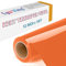 Lya Vinyl 15FT Heat Transfer Vinyl, Orange Iron on Vinyl Roll for Cricut, Silhouette Cameo, Orange HTV Vinyl for DIY Fabric, Clothes, Bags, and Other Textiles