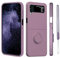 YOLMFOEV für Samsung z Flip 4 Hülle mit 360° Ring Halter Ständer, Flip 4 Hülle Silikon Case Magnetische Autohalterung mit Band Kette Handyhülle für Samsung z flip 4 Hülle (Lila)