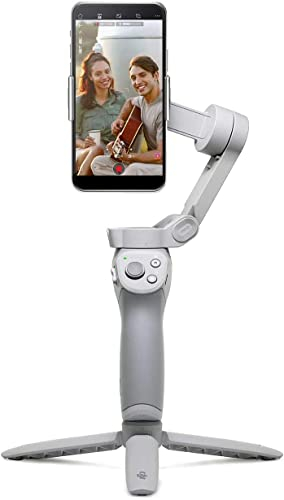 Original OM 4 Combo 3-Achsen Gimbal Stabilizer, Handheld Smartphone Gimbal Stabilizer inklusive Umhängetasche und Handheld-Stativ, 3-Achsen Smartphone Gimbal Stabilizer für iPhone, Android