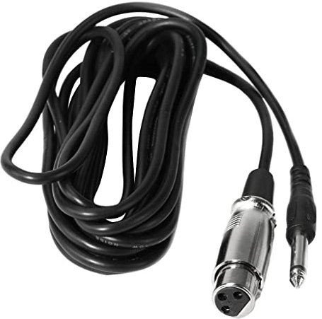 BESSTUUP 3-Pin XLR Female to 1/4 TRS 6.3mm Male MIC Microphone Cable 1/3/5/7/8/10m - Black, 7M