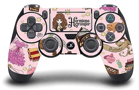 Head Case Designs Officially Licensed Harry Potter Hermione Pattern Graphics Vinyl Sticker Gaming Skin Decal Cover Compatible With Sony PlayStation 4 PS4 DualShock 4 Controller