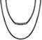 U7 Necklace Cords For Pendants 30 Black Leather Rope Necklaces With Clasp Men Boys Jewellery 3mm