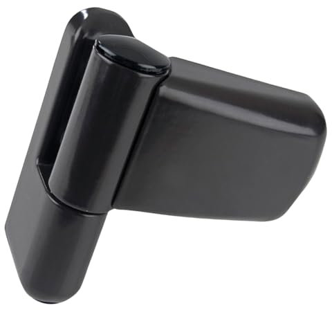 FixRello Charnière de porte réglable et robuste pour portes gauchers et droitiers Noir 100 mm