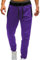Joggers for Men UK Casual Jogging Sports Fitness Running Pants Men's Mid Waisted Solid Color Pants Elastic Drawstring with Pockets Discounted Items for Sale Purple