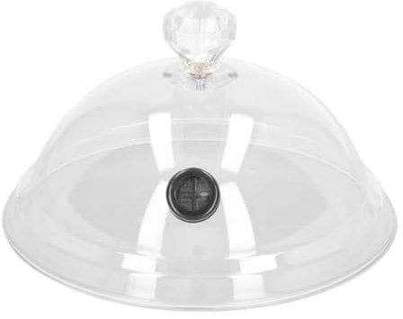 Gsycle Smoking Cloche Dome Cover, 6.3in Smoker Dome Lid Transparent Acrylic Food Cover Smoking Dome Lid Cocktail Drinks Smoking Lids Specialized Accessory for Bar BBQ Drinks