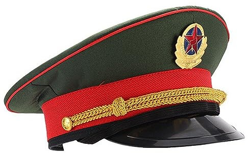 Cappello Militare Berretto Militare Regolabile Cappello con Visiera Cappello da Ufficiale per Marinaio Marina Ammiraglio Marino Accessorio per Costume Cosplay di Halloween